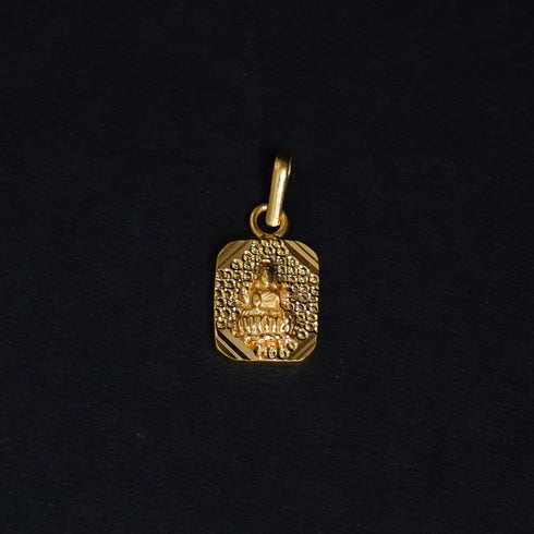 22 Carat Gold Saraswathi Devi Locket 2.45g by Mahita Collections